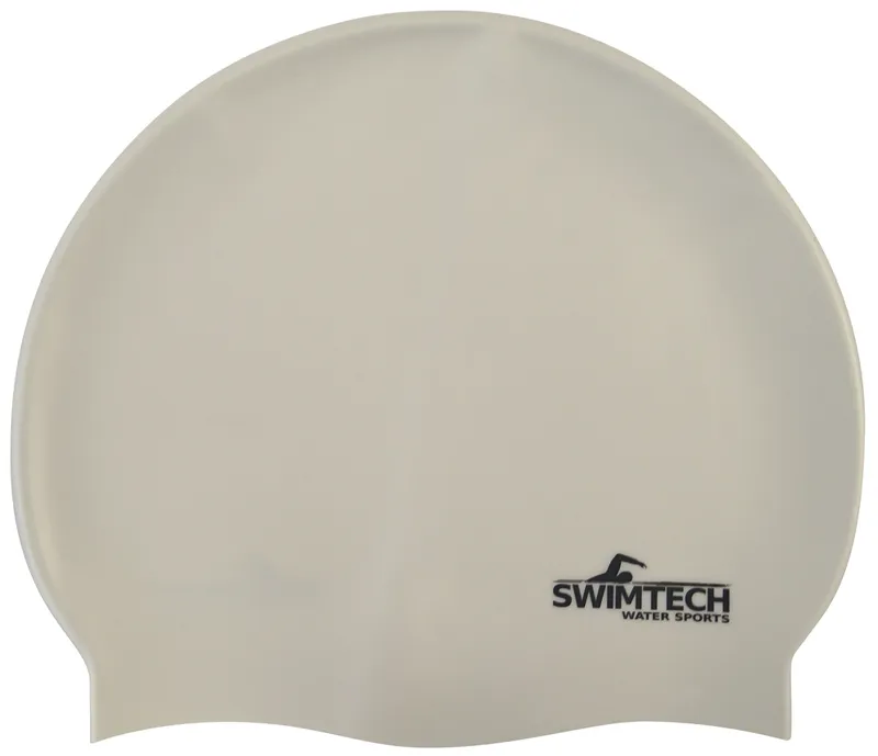 Swimtech Silicone Swimcap White